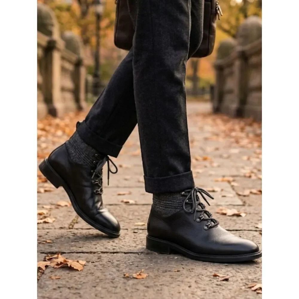 Giovanni Mens Boot Sz 8 Black